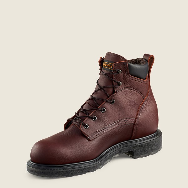 Red Wing Iş Botu Erkek - Supersole® 2.0 - 6-Inch Waterproof Soft Toe - Bordo - 96LPRWMCN